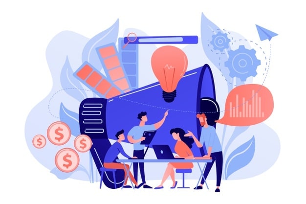 digital-marketing-team-with-laptops-light-bulb-marketing-team-metrics-marketing-team-lead-responsibilities-concept-white-background_335657-2022